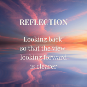 Quote - Looking back so that the view looking forward is even clearer